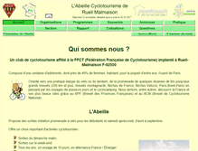 Tablet Screenshot of abeille-cyclotourisme.fr